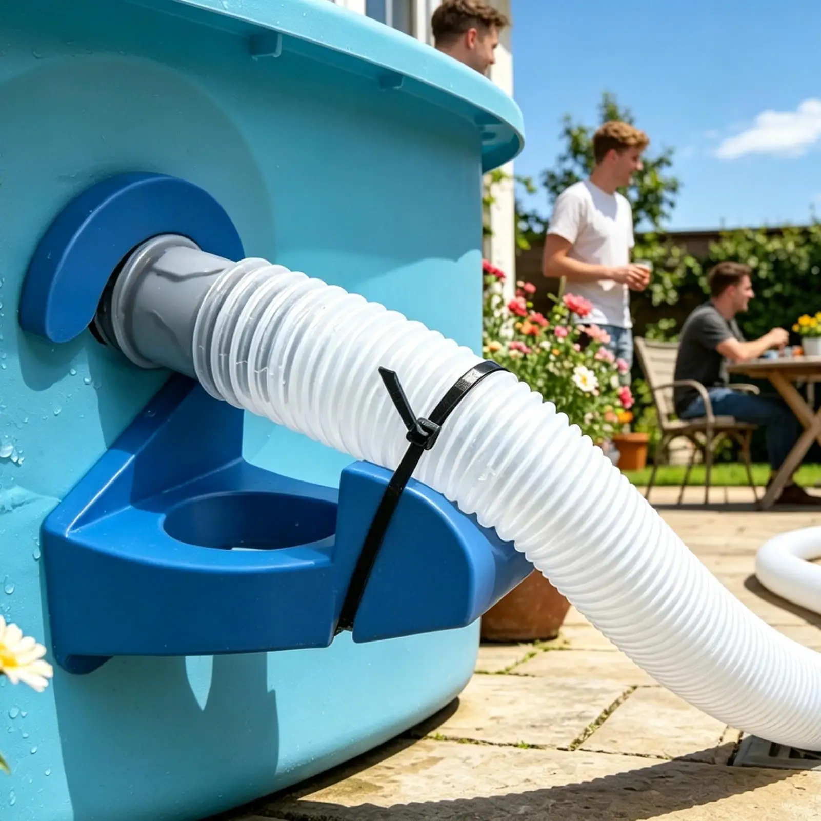 3pcs Pool Hose Holder Ground Anti-Slip Tube Mount Adapter Leak-Proof Pool Hose Support Holders For Indoor Outdoor Garden