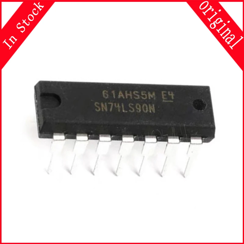 10PCS/lot SN74LS90N HD74LS90P DIP14 HD74LS90 DIP SN74LS90 74LS90N DIP14 original IC In Stock