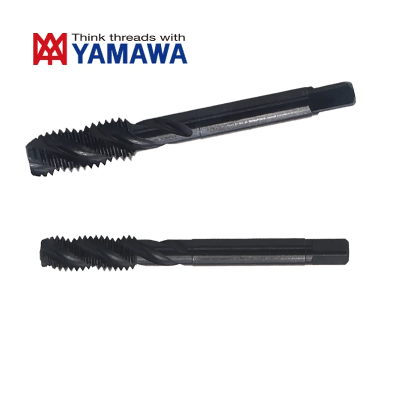 1PCS  YAMAWA HSSE Standard and Fine Spiral Fluted Tap With oxidization M7M8M9M10M11M12M14M15M16M18M20M22M24X 0.5 1 2 1.25 1.75