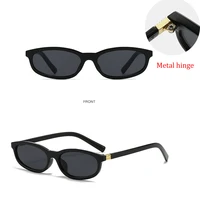 Lunettes de soleil ovales Y2K vintage 2026 pour femmes et hommes, tendance, de marque de luxe, de créateur, protection solaire, mode, pour l'extérieur et la plage 3
