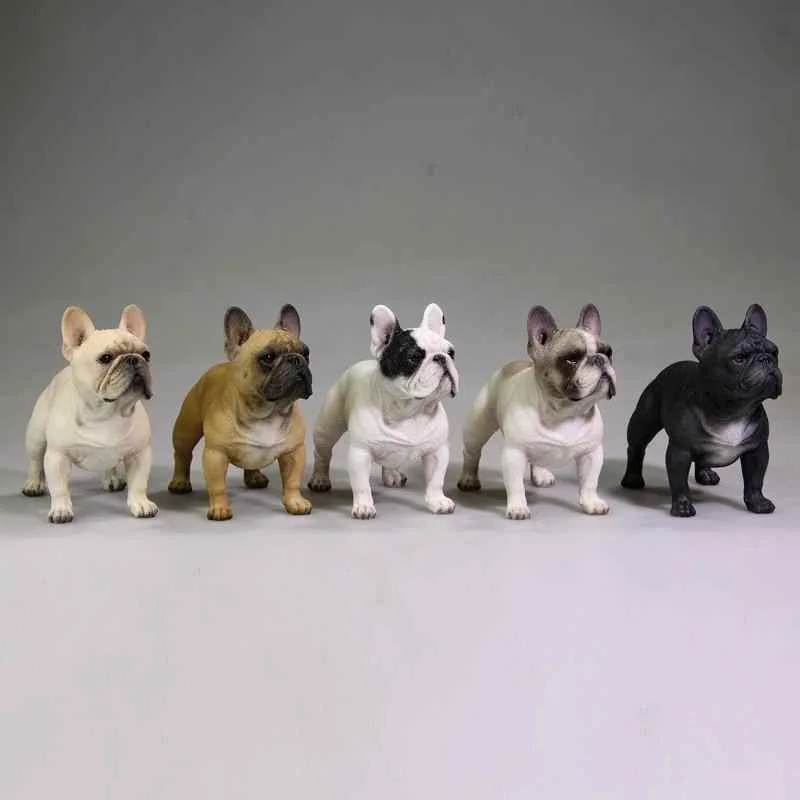 

Jxk 1/6 Scale French Bulldog Model Simulation Delicate Lifelike Pet Soldier Dog Model 12inch Action Figure Toys