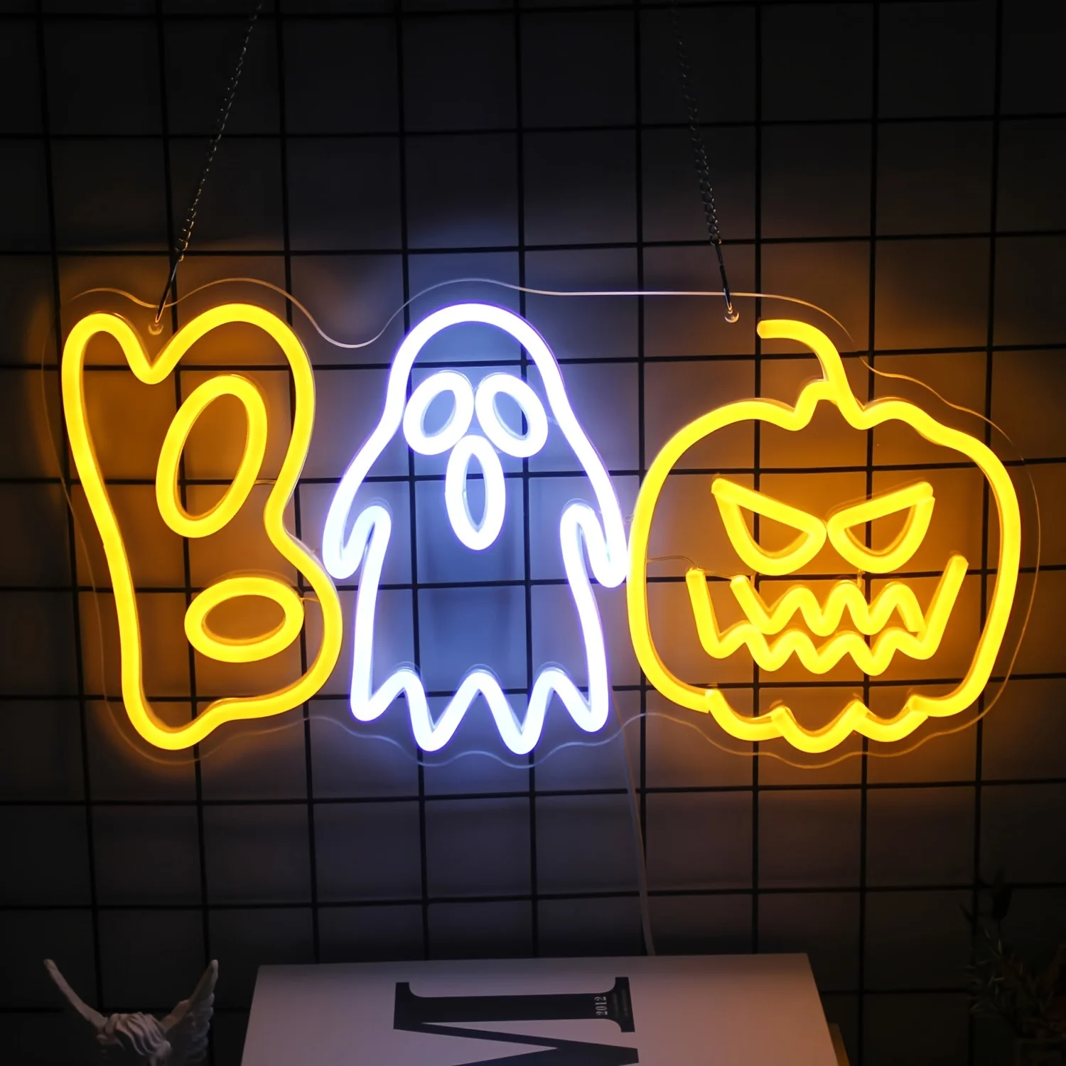 

Ghost pumpkin Neon Signs LED Neon Light USB Power supply for Halloween Decoration Home Bedroom Room Decor Halloween Party