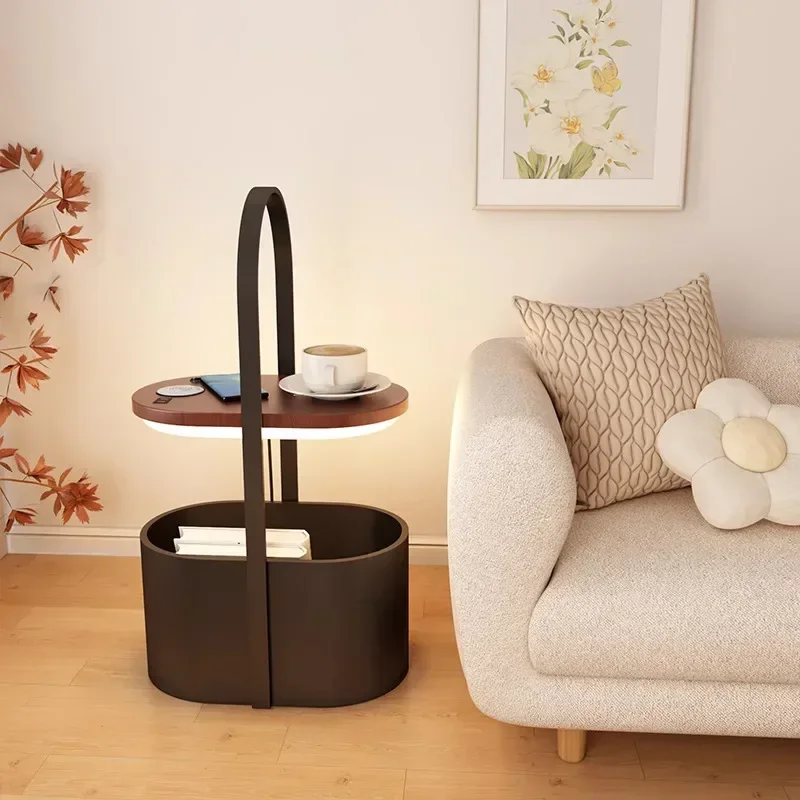 

Iron Storage Bucket Design Led Floor Lamp for Living Room Sofa Side Standing Lamps Bedroom Bedside Llights Ambient Lighting