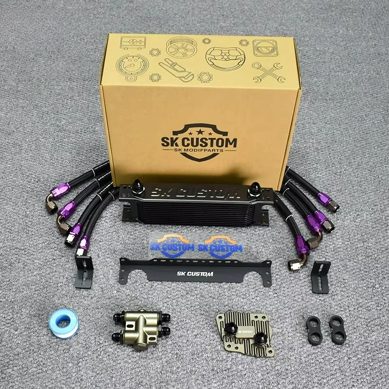 Oil Cooler Radiator Kit for BMW N46 Thermostat Engine Oil Cooler Kit