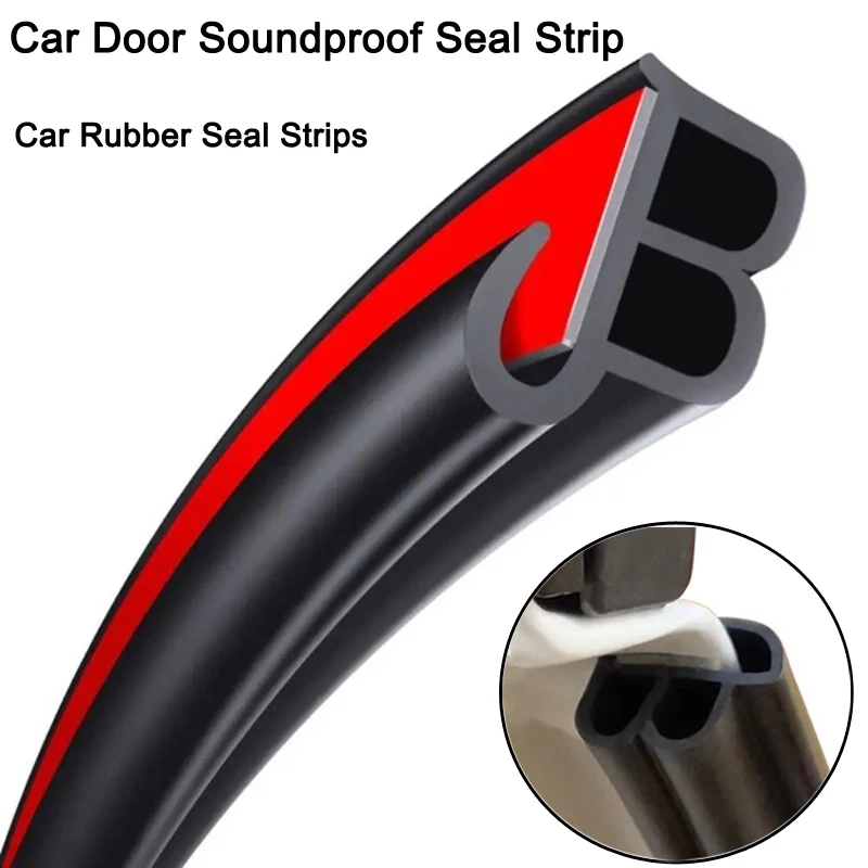 

5/10m Car Door Anti-Collision Sealing Strip Door Edge Sealing Guard For Car Hood Trunk Noise Insulation Trim Auto Accessories