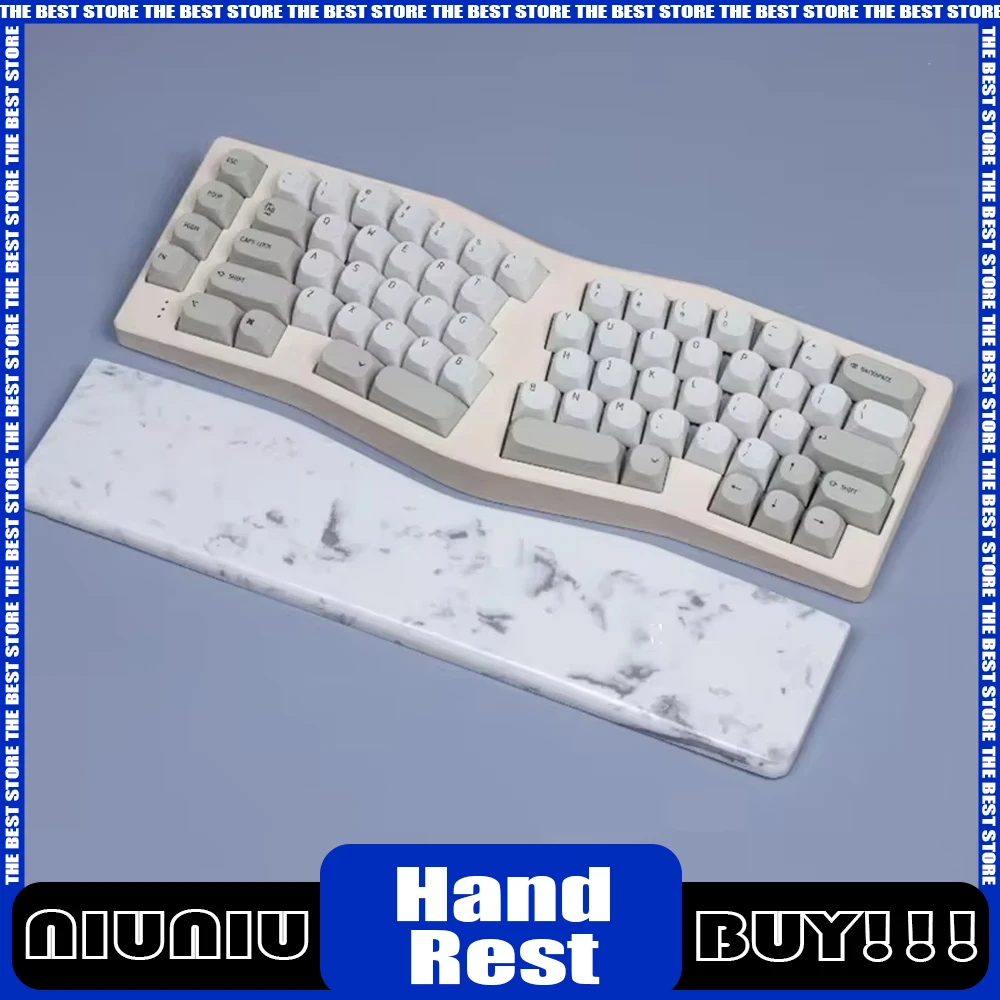 

New Neo Ergo Keyboard Hand Rest Alice Shaped Wrist Rest Gasket Customized Quartz Alice Keyboard Palm Pad For Desk Mat Ergonomics