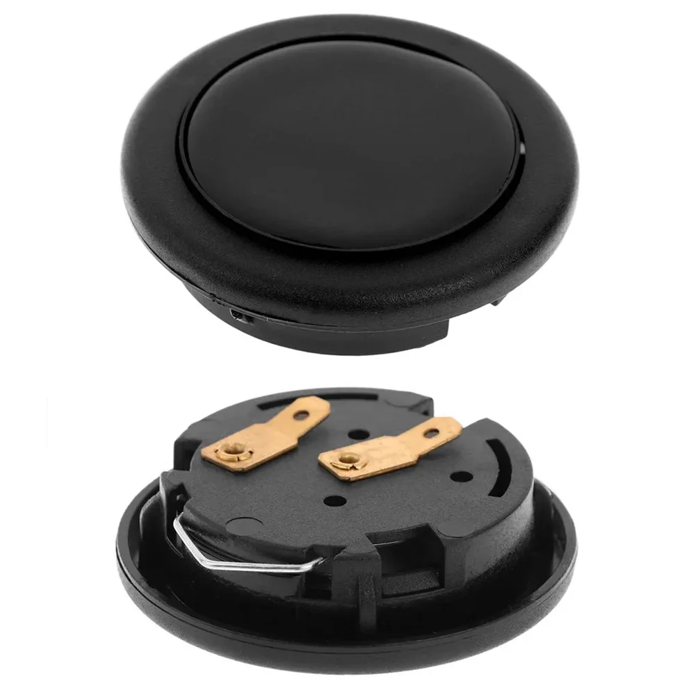 

1Pcs Universal Racing Horn Button 6cm Black Plastic Car Steering Wheel Horn Button Speaker Control Cover For Honda Volkswagen