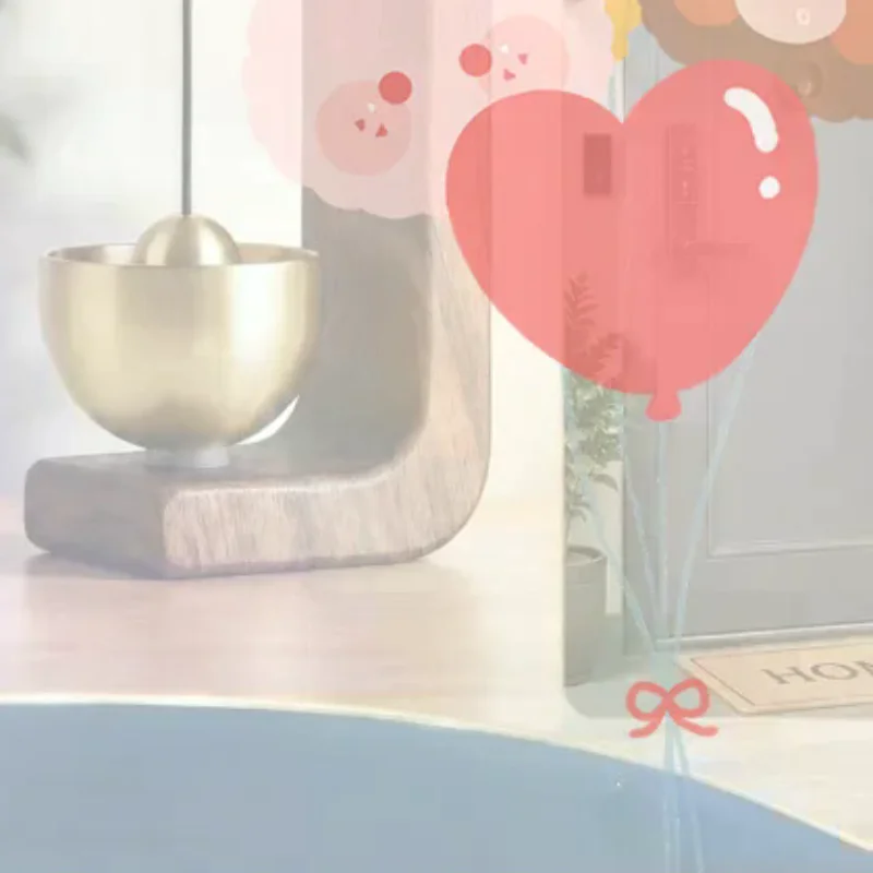 Wooden Wind Chimes Magnetic Brass Doorbell Wireless Jingle Bell Entrance Door Bells Hanging Pendants For Home Decoration