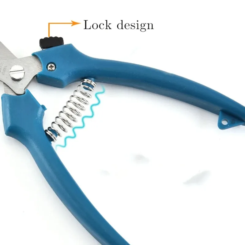 Tesouras profissionais de podador de jardim com design de tesoura podador de frutas de nível industrial com alça de plástico