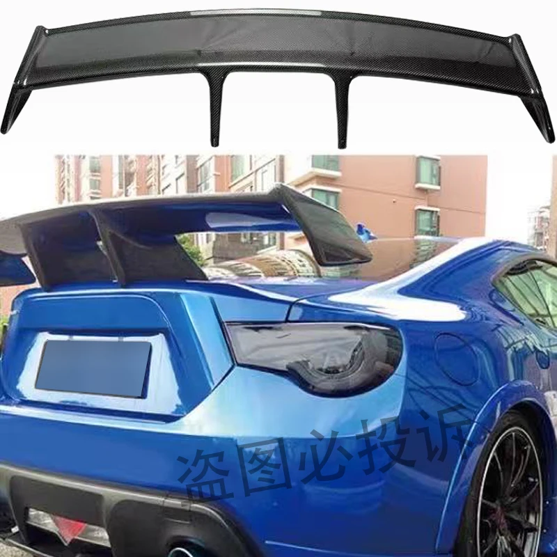 

For 13-19 Toyota GT86 Subaru BRZ true carbon fiber rear spoiler wing car rear trunk lip spoiler wing high-quality FRP GT style