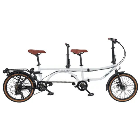 kpop Ny fyrdubbla hopfällbar förälder-barn dubbelbil sightseeingtur par 2 personer cykel 10 best sales flatland bmx - №3