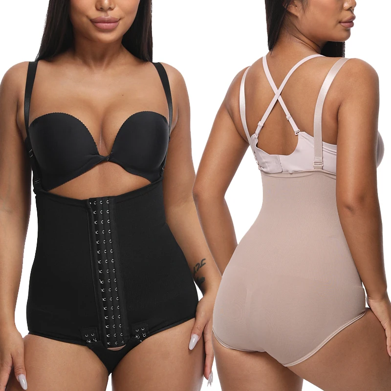 Fajas Colombianas Abdomen Female Reducing Girdles Waist Trainer Flat Stomach for Slim Tummy Control Body Shaper Women Shapewear