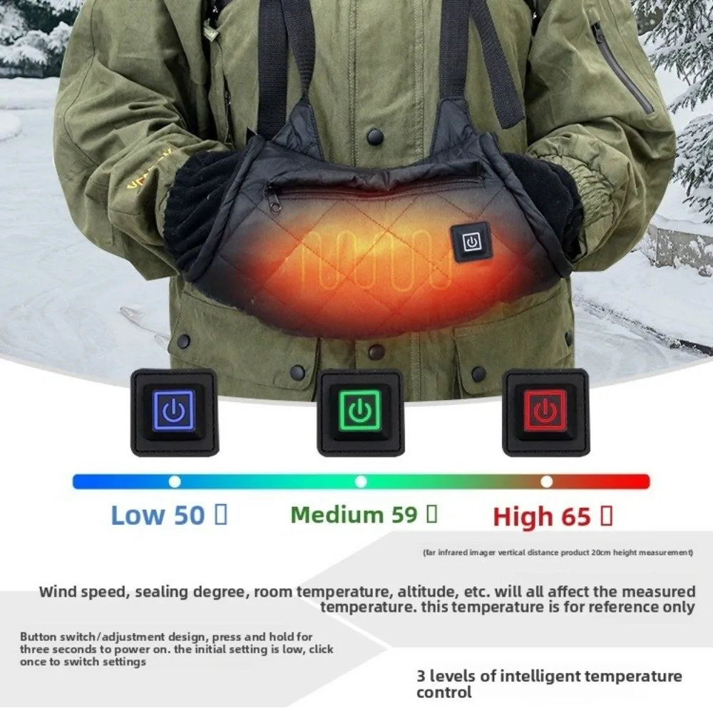 3 Shift Temperature Control USB Electric Heated Gloves Electric Heating USB Powered Waterproof Heating Gloves Waterproof