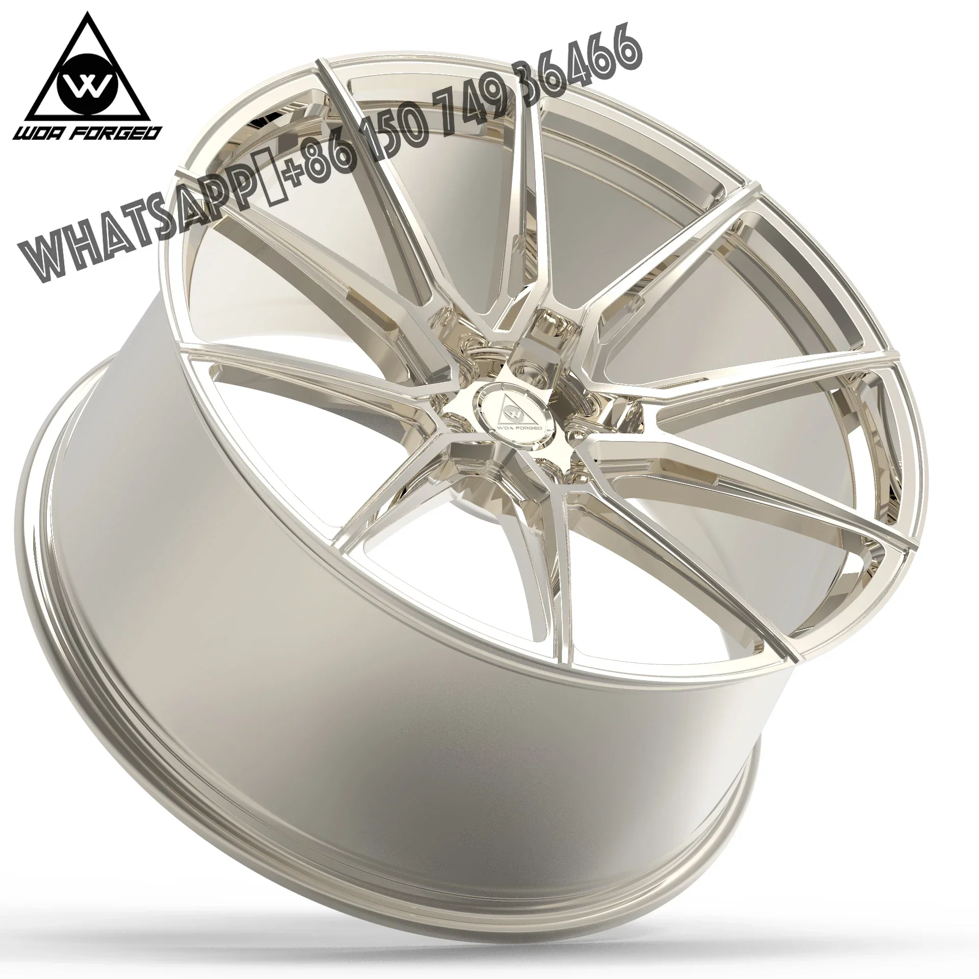 

Customized Monoblock Rim 19 20 21 22 Inch Forged Alloy Wheel 5x112 5x120 Polished Gold Chrome for bmw M4 F30 E46 F10 tesla audi