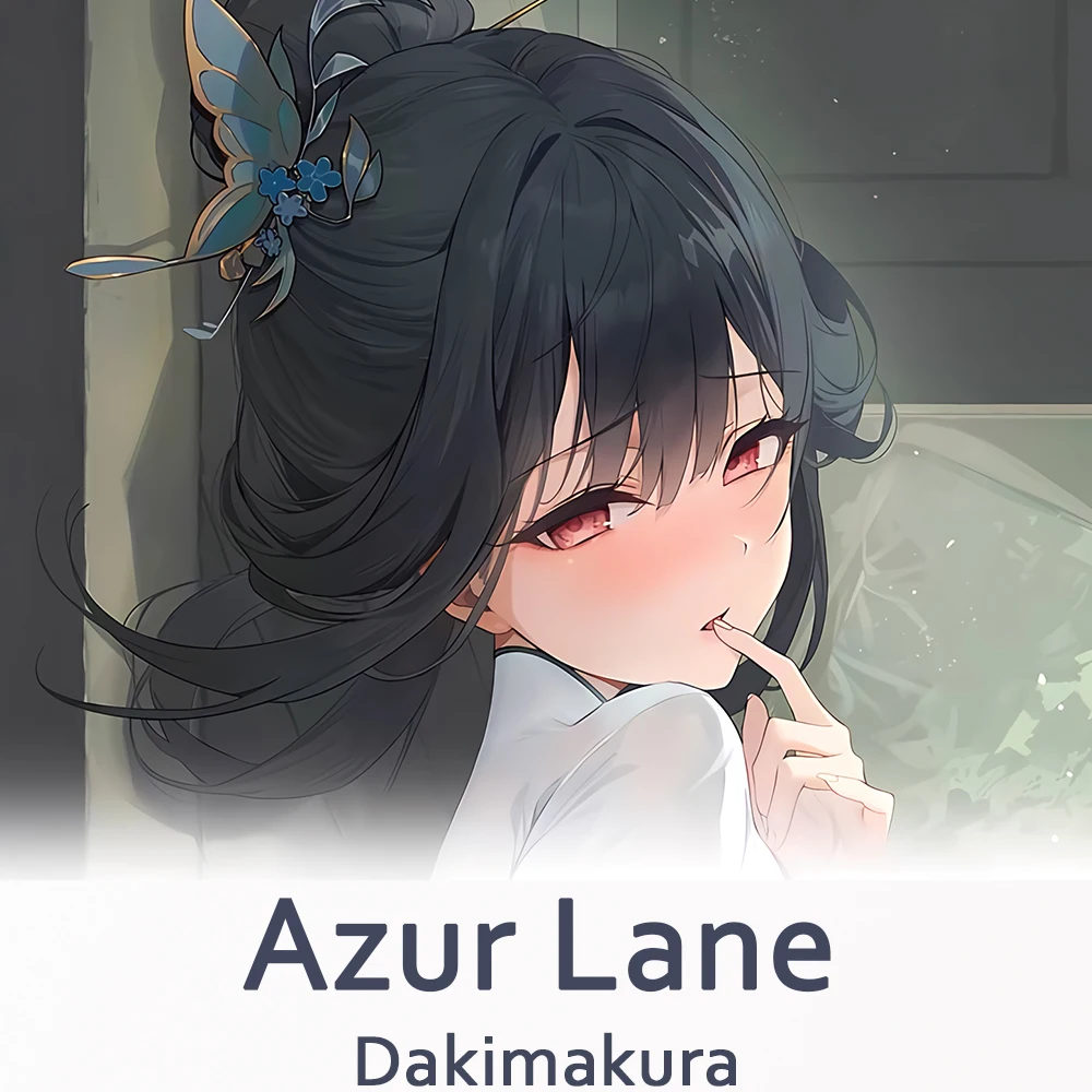 Azur Lane Chen Hai Dakimakura – taie d'oreiller 2 voies, corps de câlin, Anime Otaku, housse de coussin, cadeaux de noël