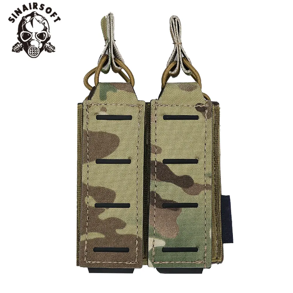 

SINAIRSOFT Tactical LSR 9mm Magazine Pouch Double Mag Carrier MOLLE Pouch Laser Cut