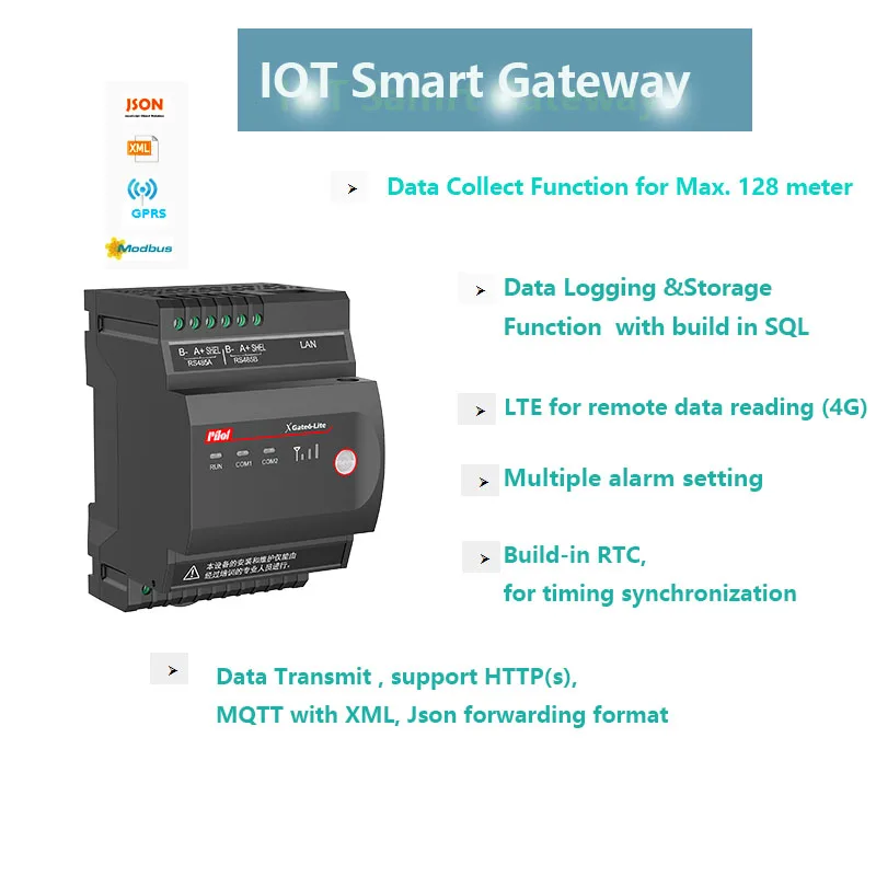 DIN-Schiene 2022 Systellösung Smart Gateway Ethernet 4G Xgate 6 Lite RS485 Leistungsstarkes Datum