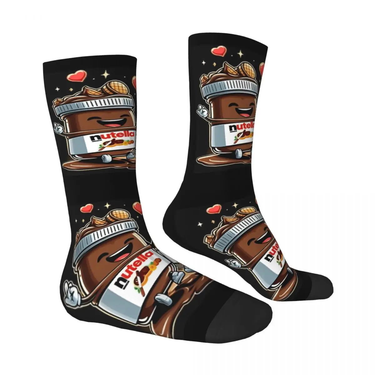 Lebensmittel Nutella Strümpfe Design Harajuku Socken Winter Anti Skid Socken Männer Radfahren Bequeme Socken