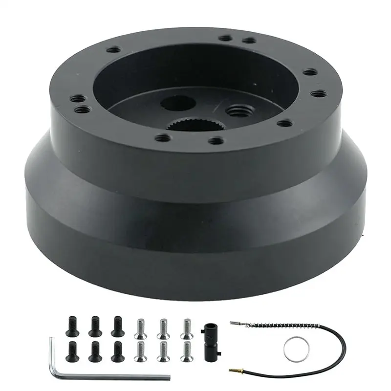 

Sports Polished Short Hub Adapter For Car Steering Wheel HUB 5& 6 Hole For Chevy 1969-1994 GMC For Ididit Boss Kit