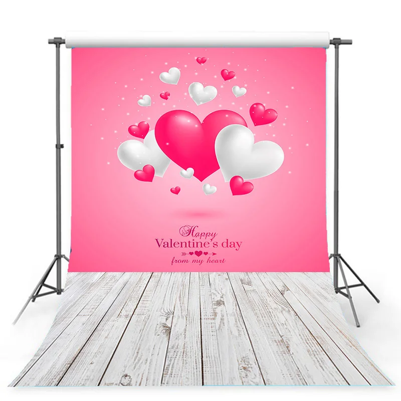 ZHISUXI Rosebud Wedding Valentine's Day Photography Backdrops Props Valentine's Day Heart Photographic Background HGG-17