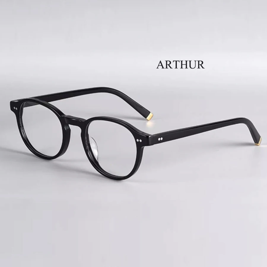 Men's Spectacle Frame Johnny Depp ARTHUR Style Glasses Transparent Lens Brand designer Computer Male Vintage Eyeglasses