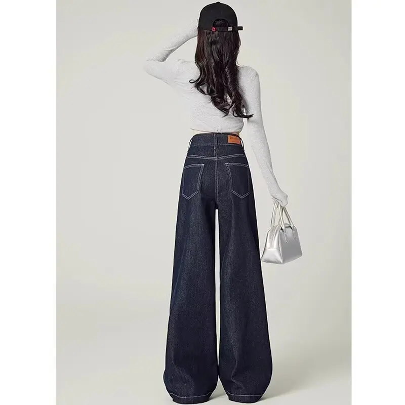 Pantalones vaqueros holgados para mujer, Vaqueros anchos para mujer, ropa de primavera para mujer, Jean Shoujo estilo niña, Jorts Coquette Y2k, ropa acampanada