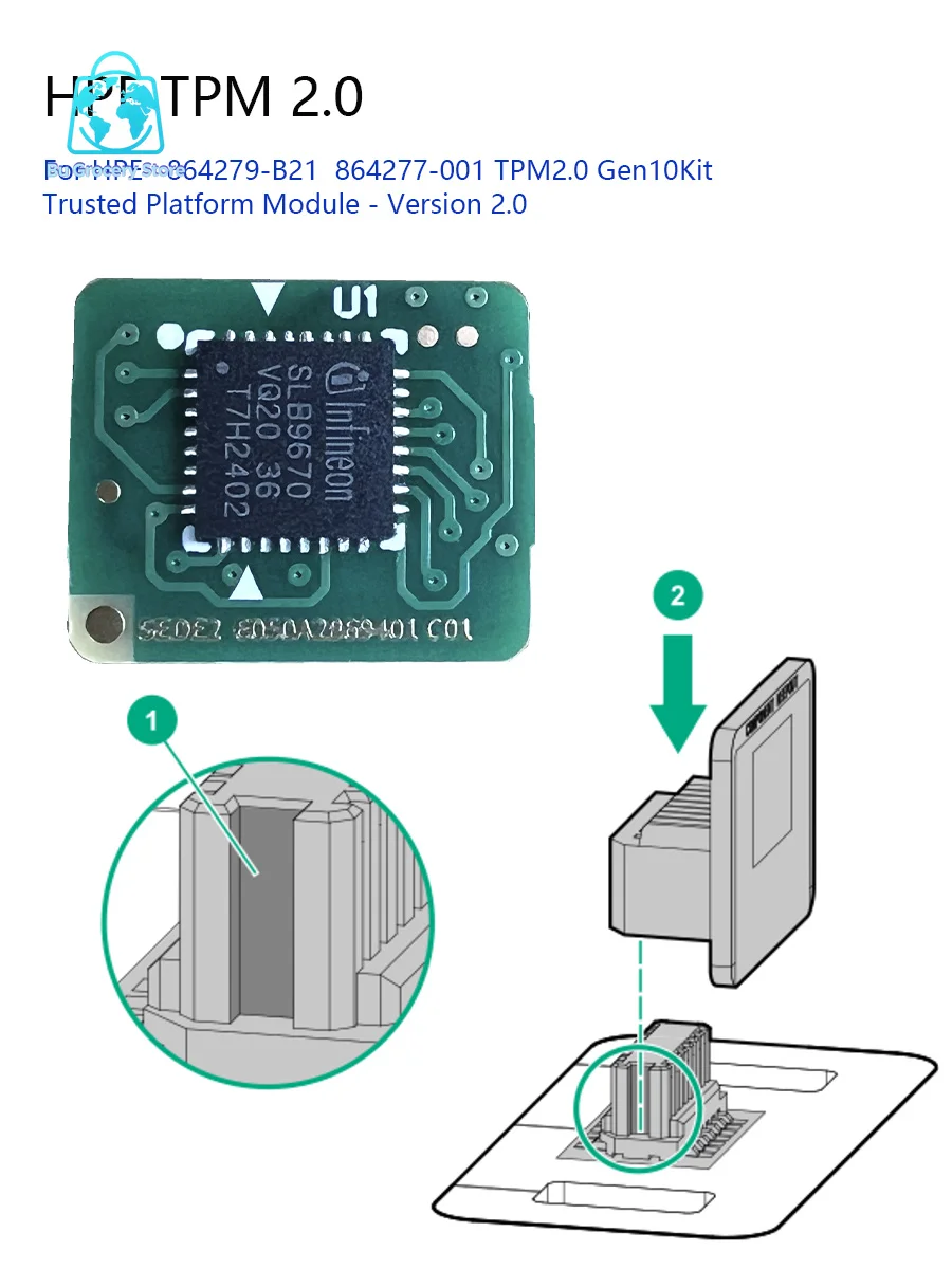 TPM2.0 Security Module  TPM Board 812119-001 745821-001