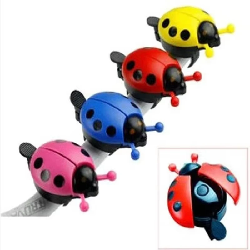 Bicycle Bell Cartoon Beetle Ladybug Cycling Bell Children Bicycle Ride Horn Alarm Easy Operation Cycling Safety Tools