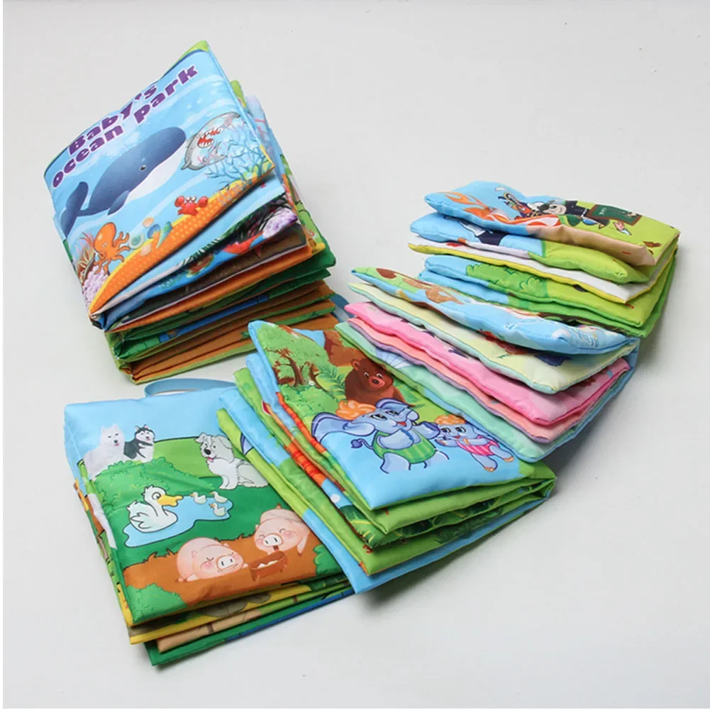 1PCS Baby Early Learning ผ้านุ่มหนังสือ Creative Squeak Crinkle หนังสือปริศนาของขวัญของเล่นสําหรับเด็ก