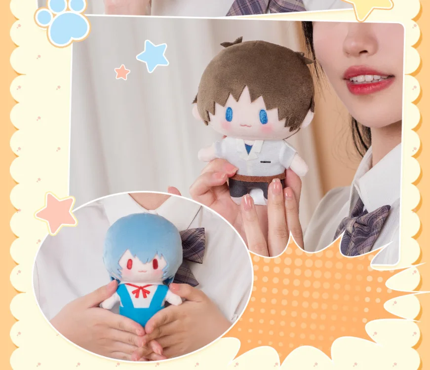 EVANGELION Kawaii Plüschpuppen NEON GENESIS EVANGELION Anime-Merchandise Kaworu Nagisa Shinji Ikari Cartoon Plüschtiere Weiche Kuscheltiere – Detail 9