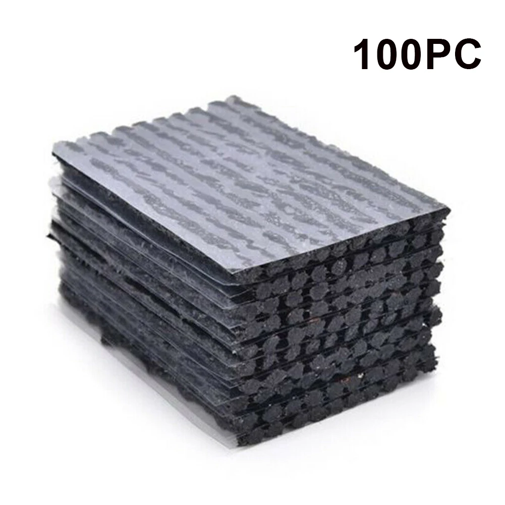 100PC Car Bicycle Tire Tubeless Tire Repair Rubber Strips Strings Kit for Trucks Motorcycle Tyre Puncture Emergency Plugs repair