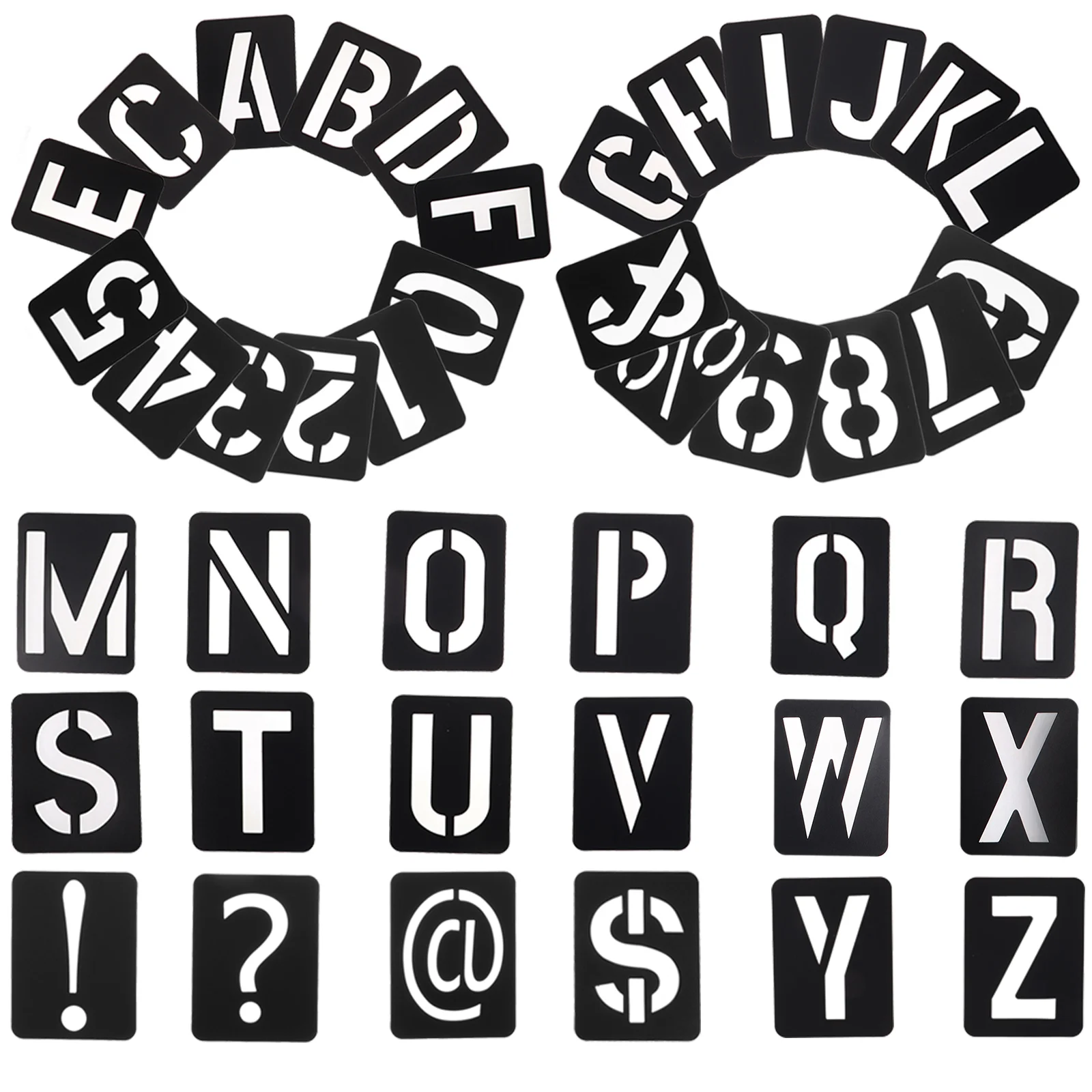 Letter Template Ruler Stencils Letters for Crafts Large Alphabet Patterns Dies Small Pp Mold Painting