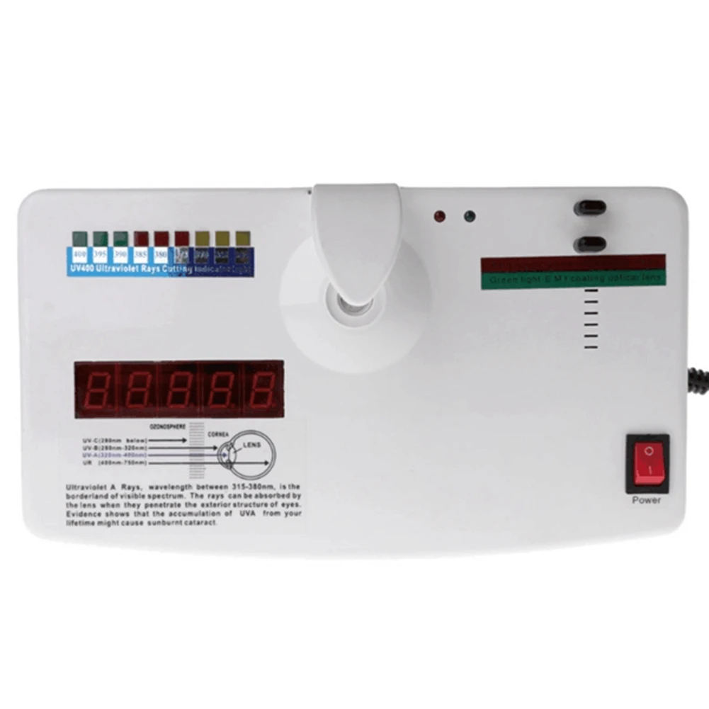 Optical Lens Anti UV Ultraviolet Ray Lens Tester Detector UV Measurer UV400 Test,EU Plug