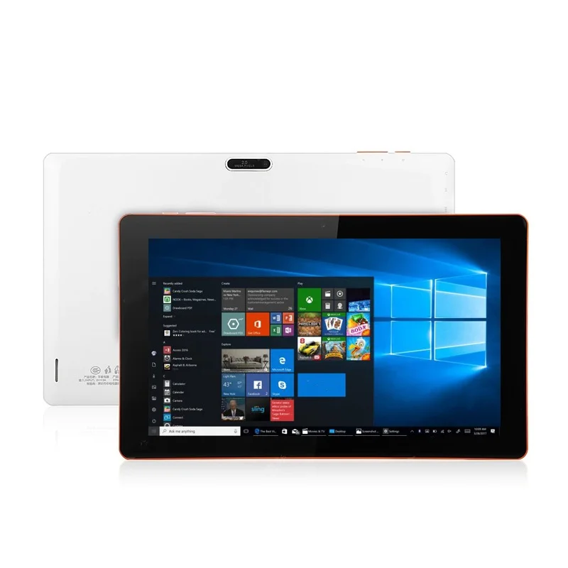 Verkoop 10,6 '' Windows 10 C24 tablet-pc 2GRAM 32GROM Z3735F CPU 1366 x 768 IPS-scherm Quad Core WIFI USB 3.0 Micro USB 6600mAh