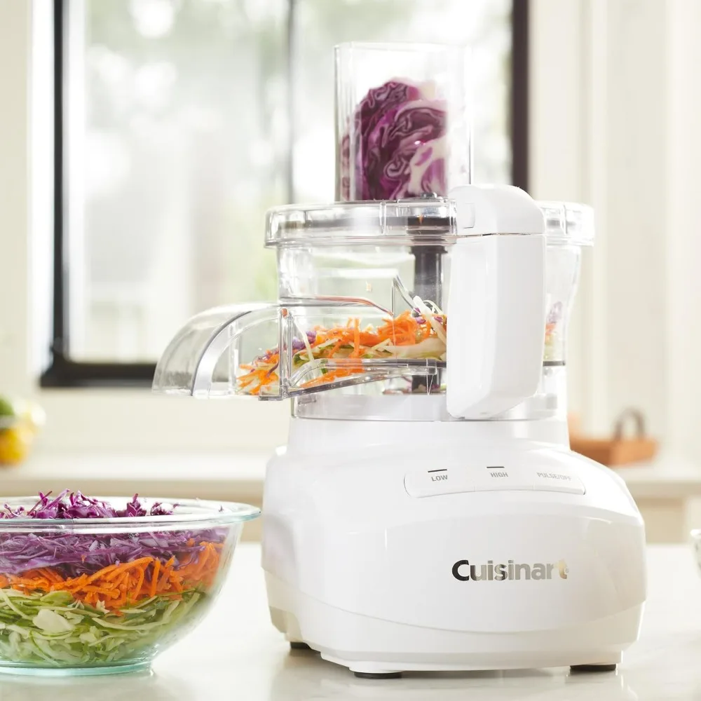 9-Cup Continuous Feed Food Processor with Fine and Medium Reversible Shredding and Slicing Disc, Universal Blade