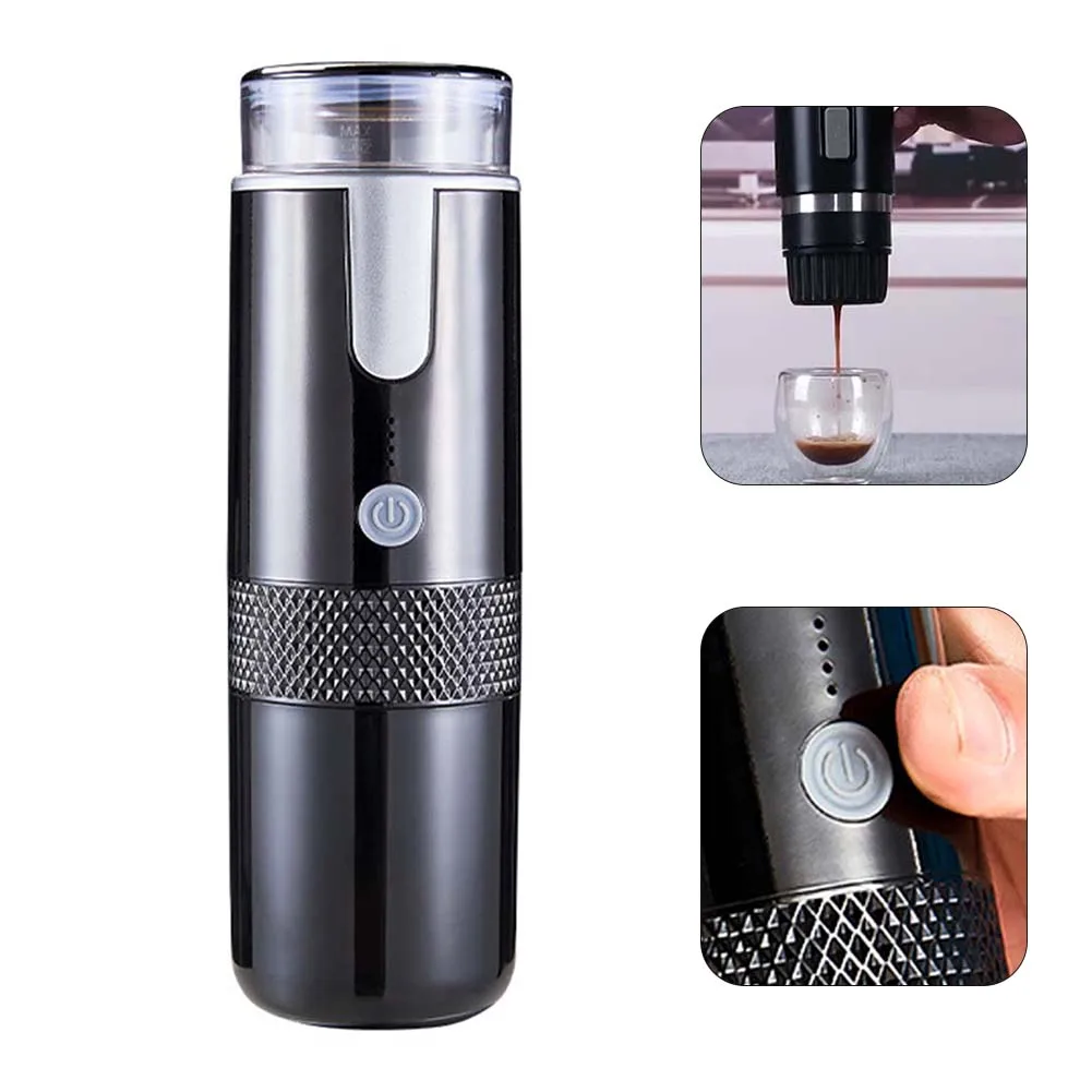 

USB Electric Coffee Maker Portable Grinder Mill Espresso Cup Device Drip 24.5*7.5cm Wireless 1200mAh Rechargeable Battery