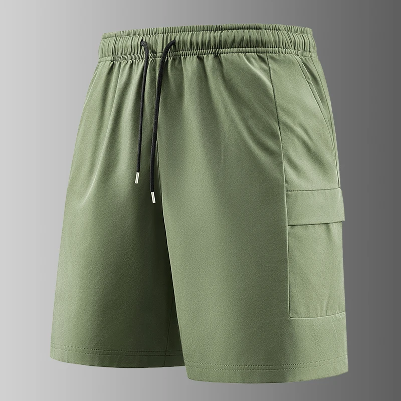 Men's Summer Lightweight Breathable Loose Shorts for Outdoor Baseball Sports Sweat Absorbing Quick Drying Five Minute Shorts