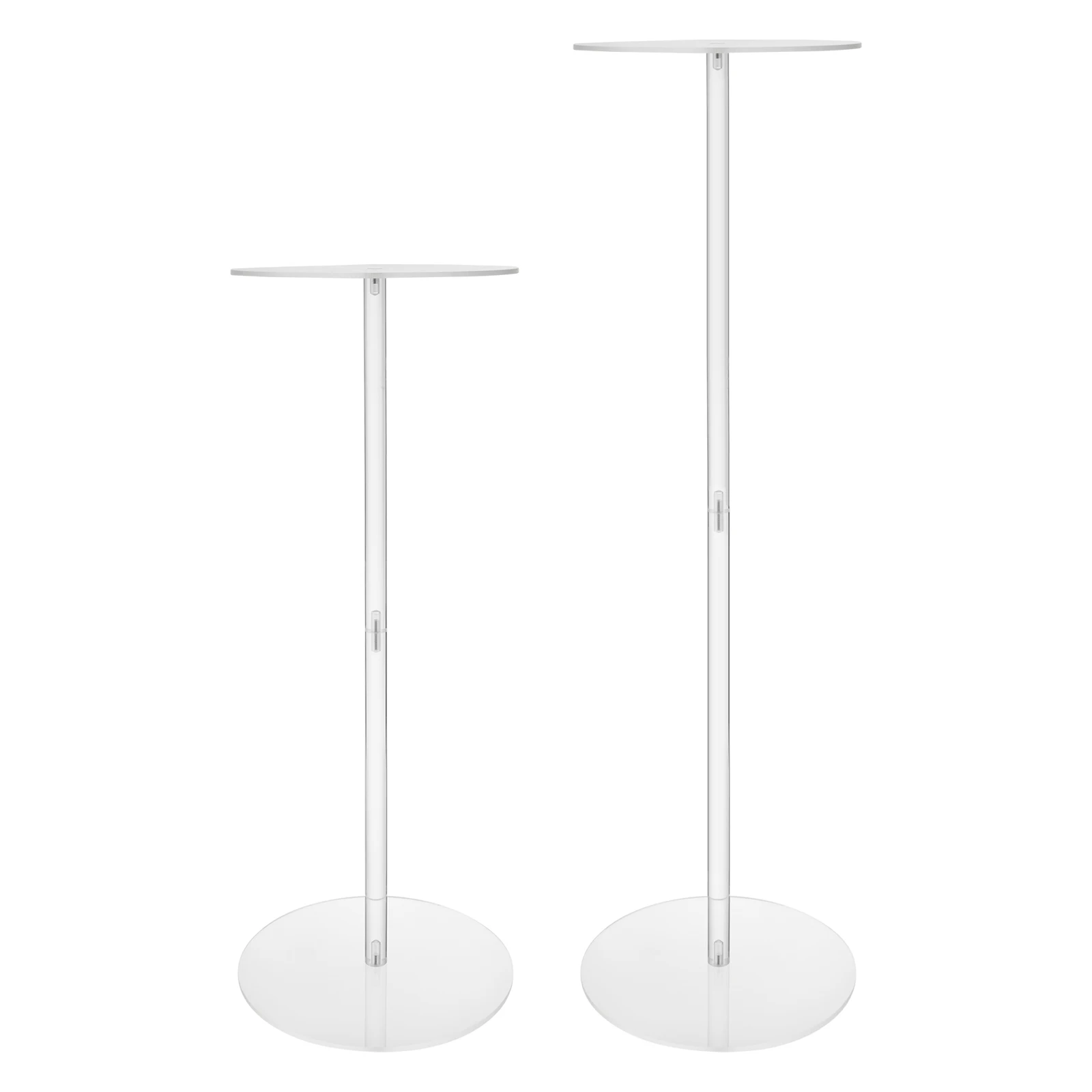 10Pcs Acrylic Flower Stands Cylinder Holders For Party Tables Decorations, Weddings 60cm/80cm