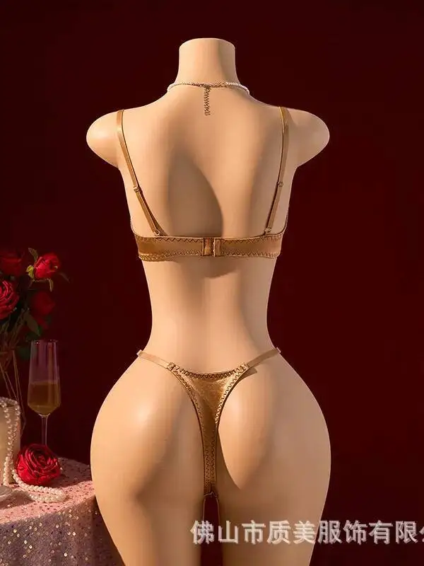 Sexy ricamo floreale trasparente Beach Vaction Pool Party Style Bikini Backless Deep V Bretelle senza maniche Bikini Charm L44S