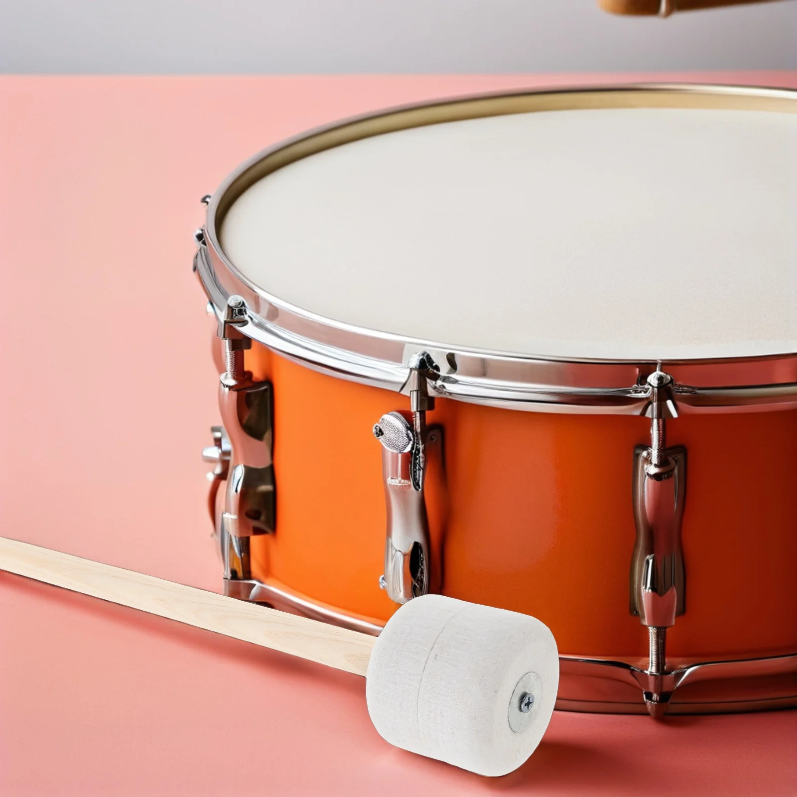 

4Pcs Bass Drum Mallets Felt Head Wooden Handle Professional Design Tones Timpani Mallets 126 Inch Drum Hammer Beater