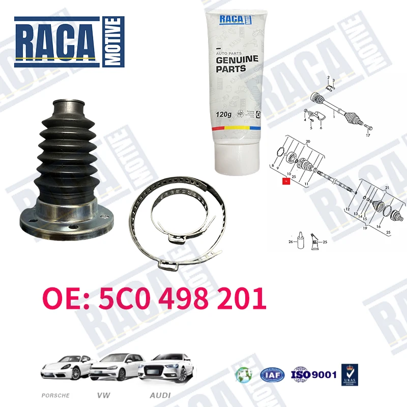 

For VW Beetle Jetta IV Audi A1 8X1 8XA 8XF Skoda Seat Front Half Shaft Dust Cover 1J0498201C 5C0498201 6Q0498201B