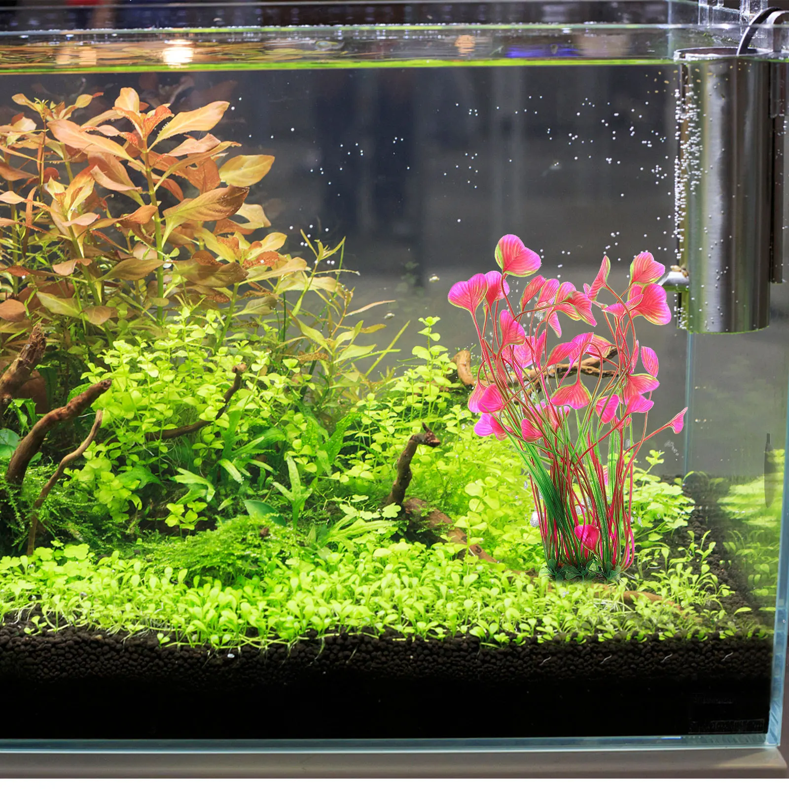 

Ceramic Simulation Aquatic Plant Vivid Color Fine Craftsmanship Long Lasting Fish Tank Ornament Aquarium Decor