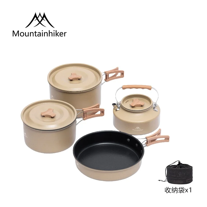 

Outdoor Sets Of Pots And Pans Mountainhiker Aluminium Alloy Camping Cookware Equipment Picnic Portable Easy Storage Set Of Pot