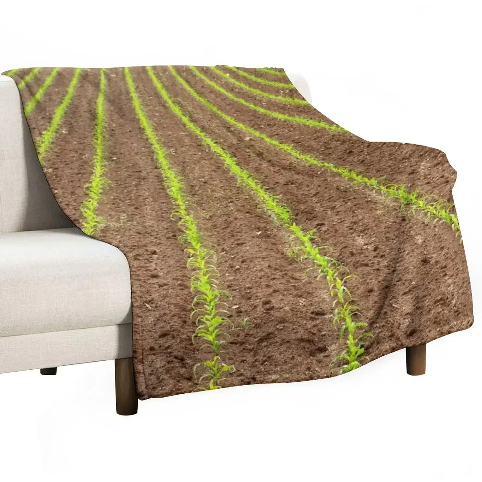 Corn field Throw Blanket Furry Retros Baby Decoratives Beautifuls Stuffeds Blankets