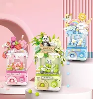 Mini Blocks City Series Street view FOOD truck fruit/icecream shop learning Assemble Toys toys for children