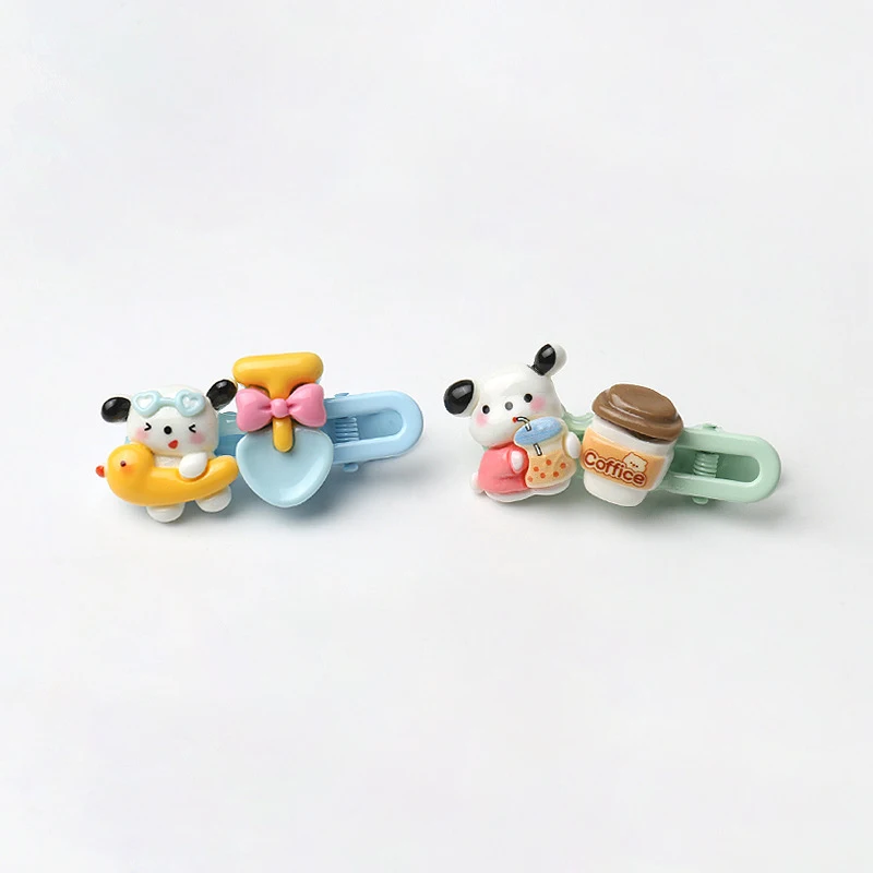 Schattige Cartoon Pochacco Haarclip Voor Vrouwen Meisjes Lieve Veelzijdige Pony Haarclip Mode Zijclip Grappige Haaraccessoires Geschenken