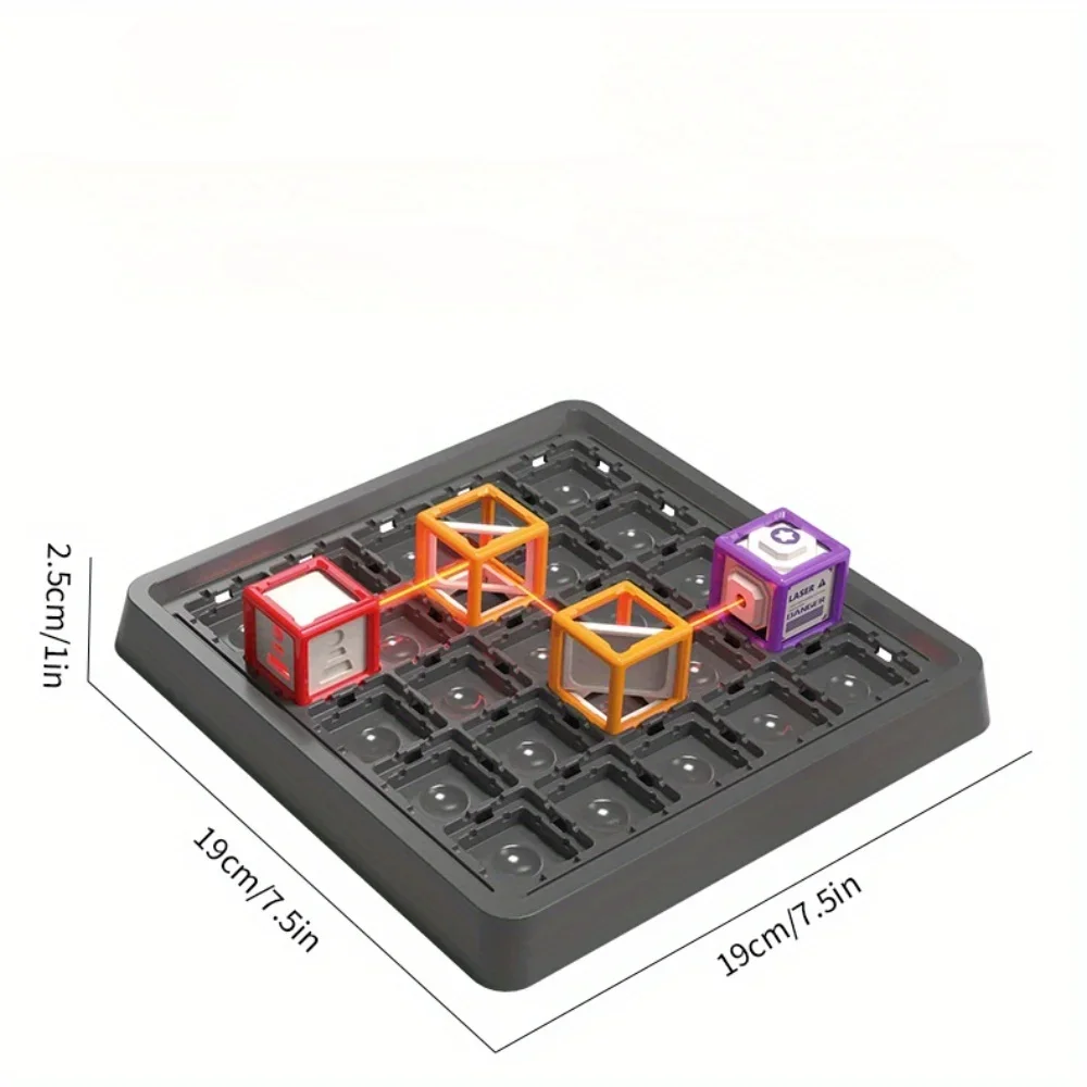 Laser Maze STEM Game Toys,Children's 60 Levels Challenge sLaser Maze Logic Thinking Training Board Game Stacking Educational Toy