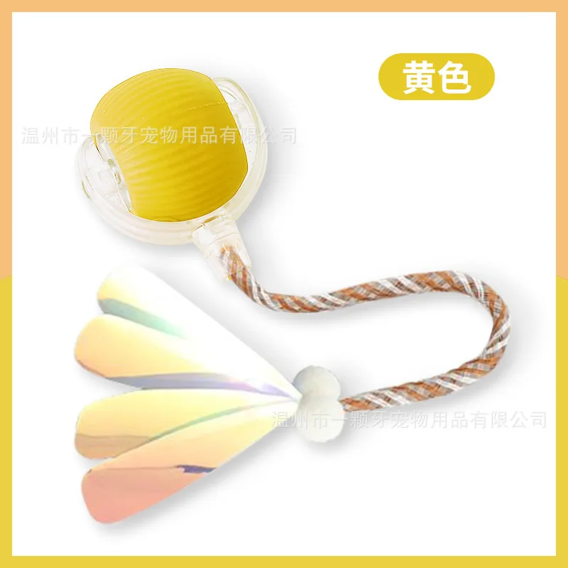 

Bite-Resistant Automatic Teasing Cat Toy Self-Hi Relieving Stuffy Artifact With Rope Pet Supplies Jumping Ball