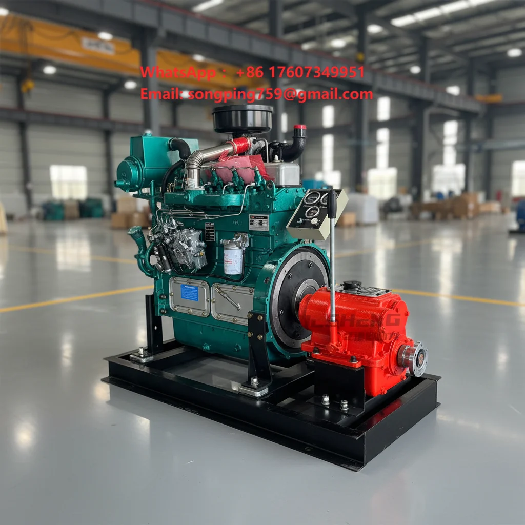 Marine diesel Engine 4 Cylinder Engine Weichai Ricardo ZH4100D for Offshore Fishing 30KW Engine Generator Low Price