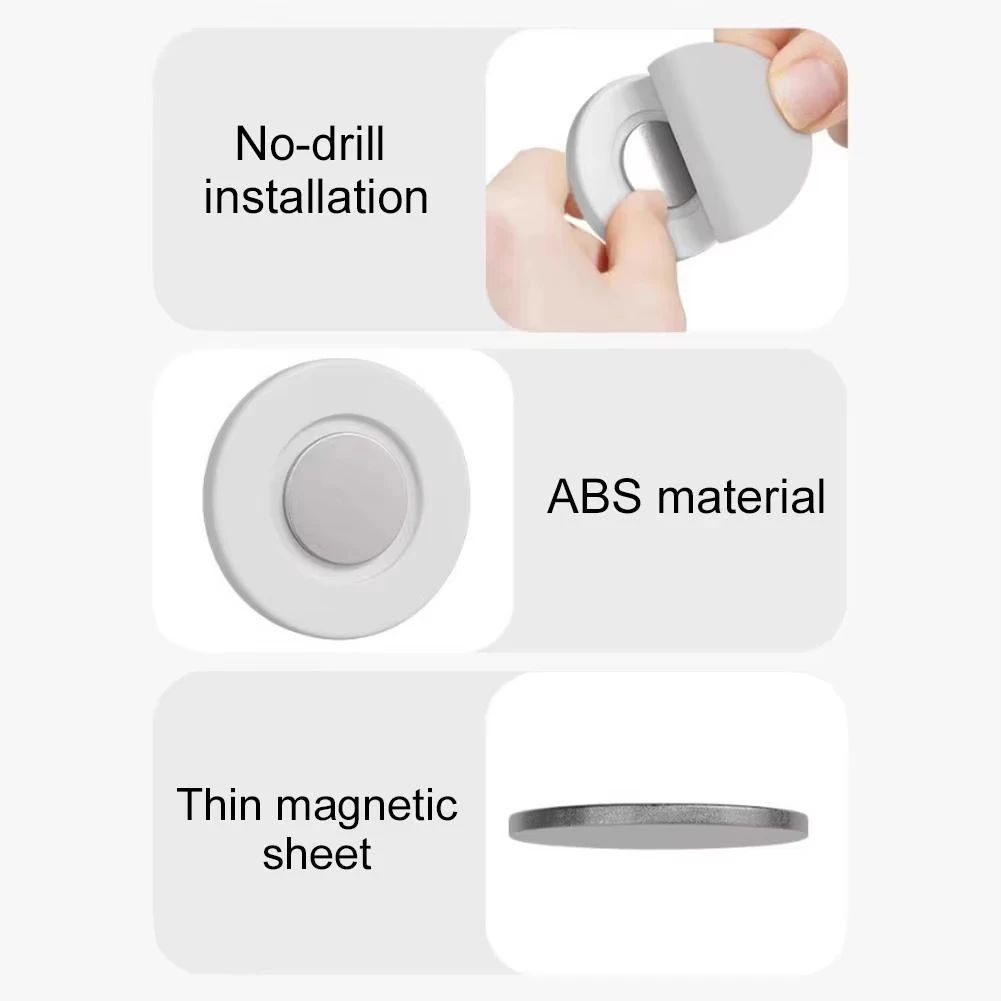 Magnetische Wandablage für Fernbedienungen selbstklebend ohne Bohren fester Halt kompaktes weißes Design passend für TV Klimaanlage DVD Steuergeräte Aufbewahrung für Haus Büro Hotel Wohnungen einfache Montage ohne Werk – Detail 18